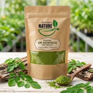 Poudre de Moringa du Sénégal – Naturelle, Pure et Riche en Nutriments | 100g