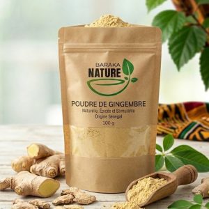 Poudre de Gingembre du Sénégal – Naturelle, Épicée et Stimulante | 100g